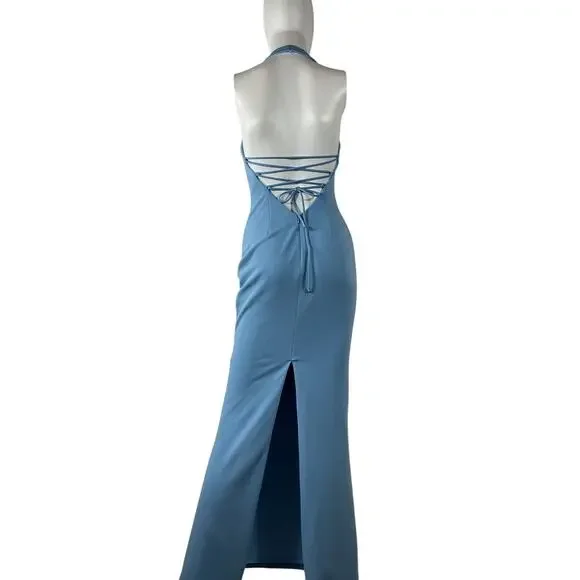 Katie May 'Piper' Blue Polyester Gown Size S